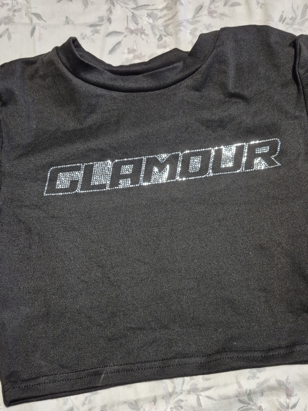 Glamour  Black Sparkle Logo Crop